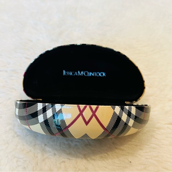 Jessica McClintock leather Hard Clam Case size large